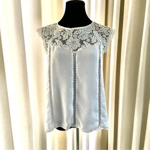 Nanette Lepore | White Lace Top | Medium
